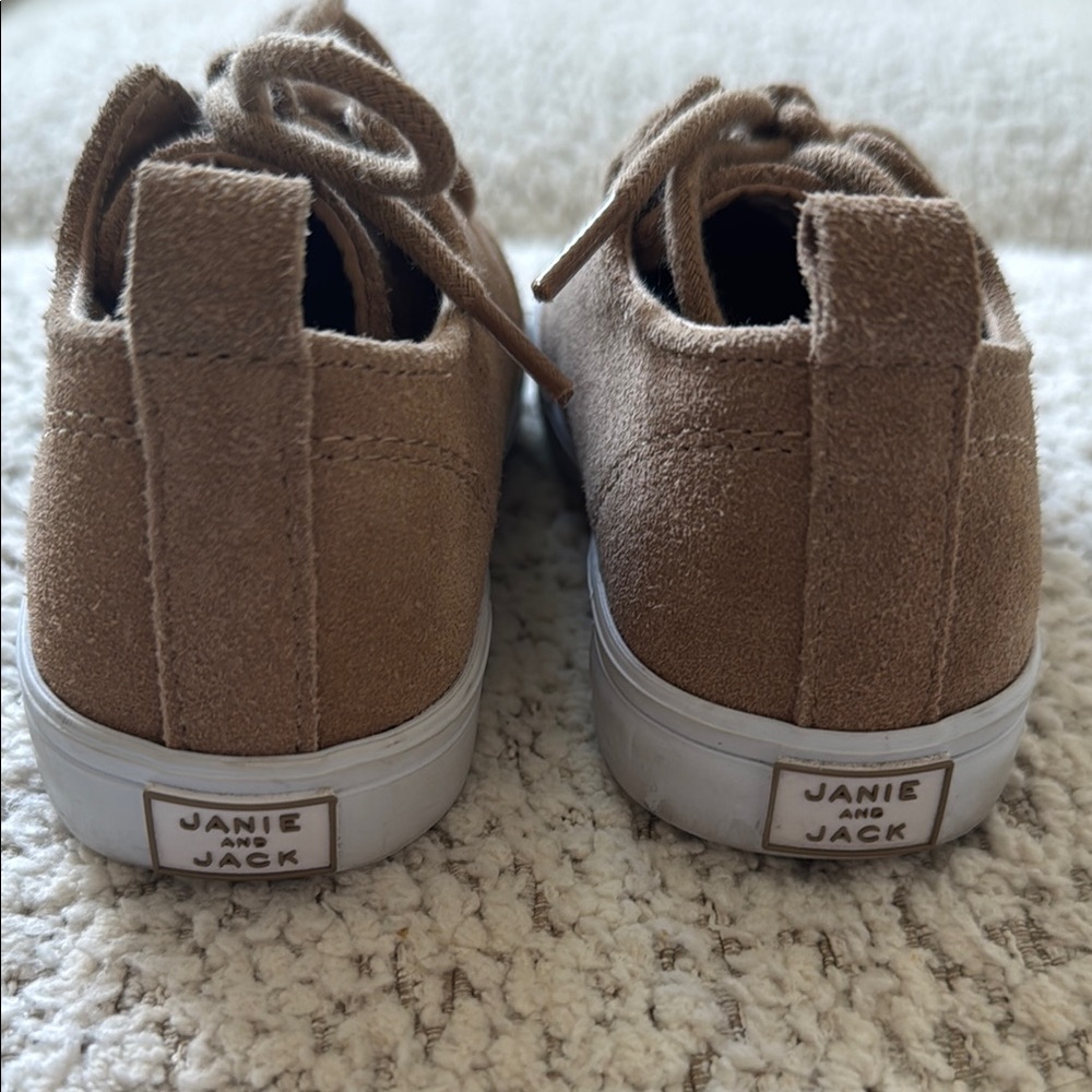 Janie and Jack Brown Dress Shoes Suede Lace-Up (Toddler Boys) - Picture 3 of 4